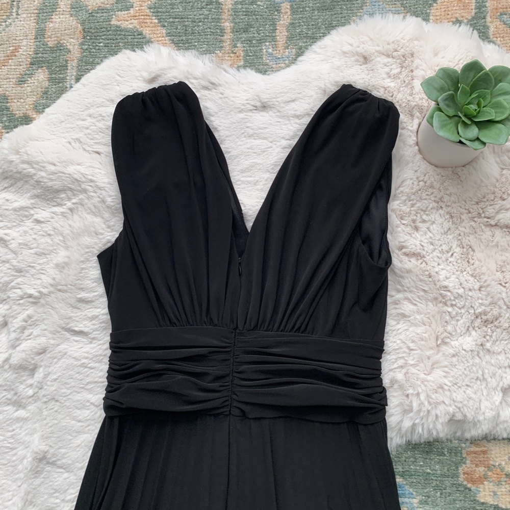 Jessica Howard Evening Black Sleeveless Dress- Size 6 - Picture 11 of 14